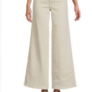 Good American Cream Flare & Wide Leg Jeans - NWT